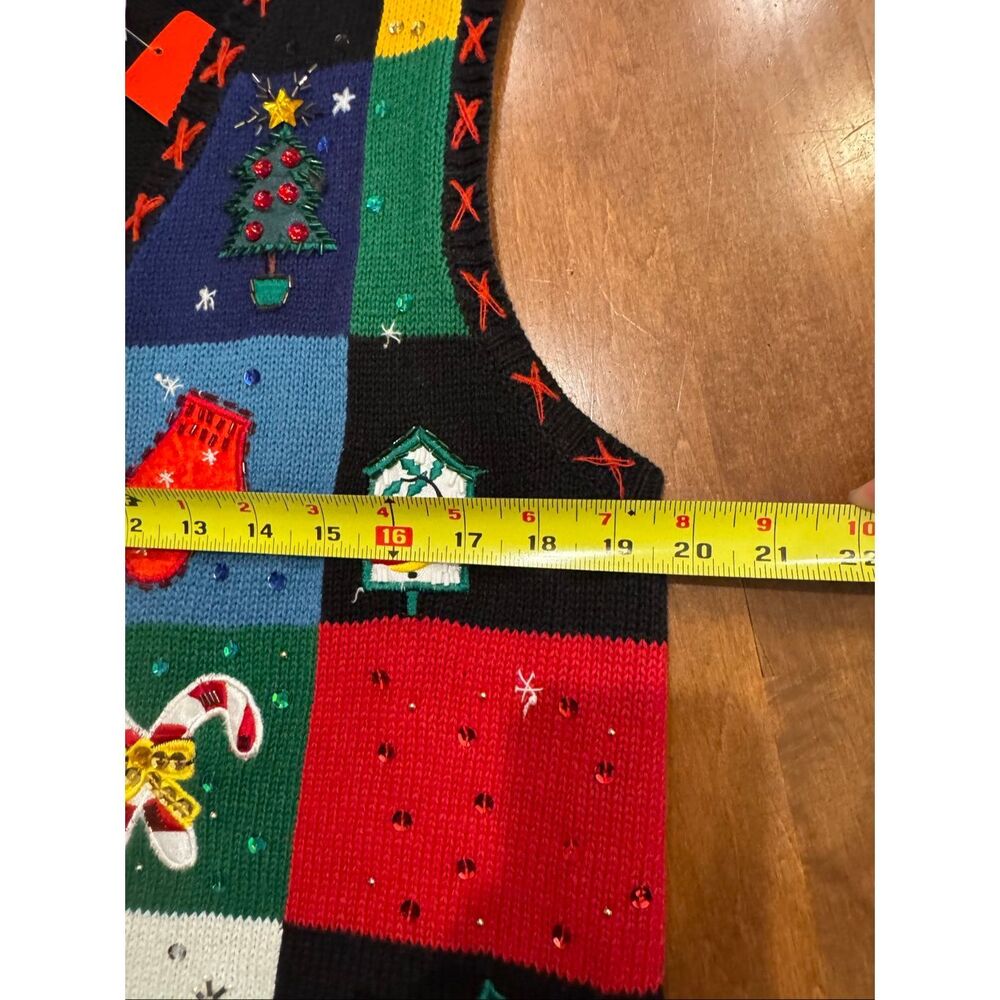 Woman’s Vintage Basic Editions Ugly Christmas Car… - image 5